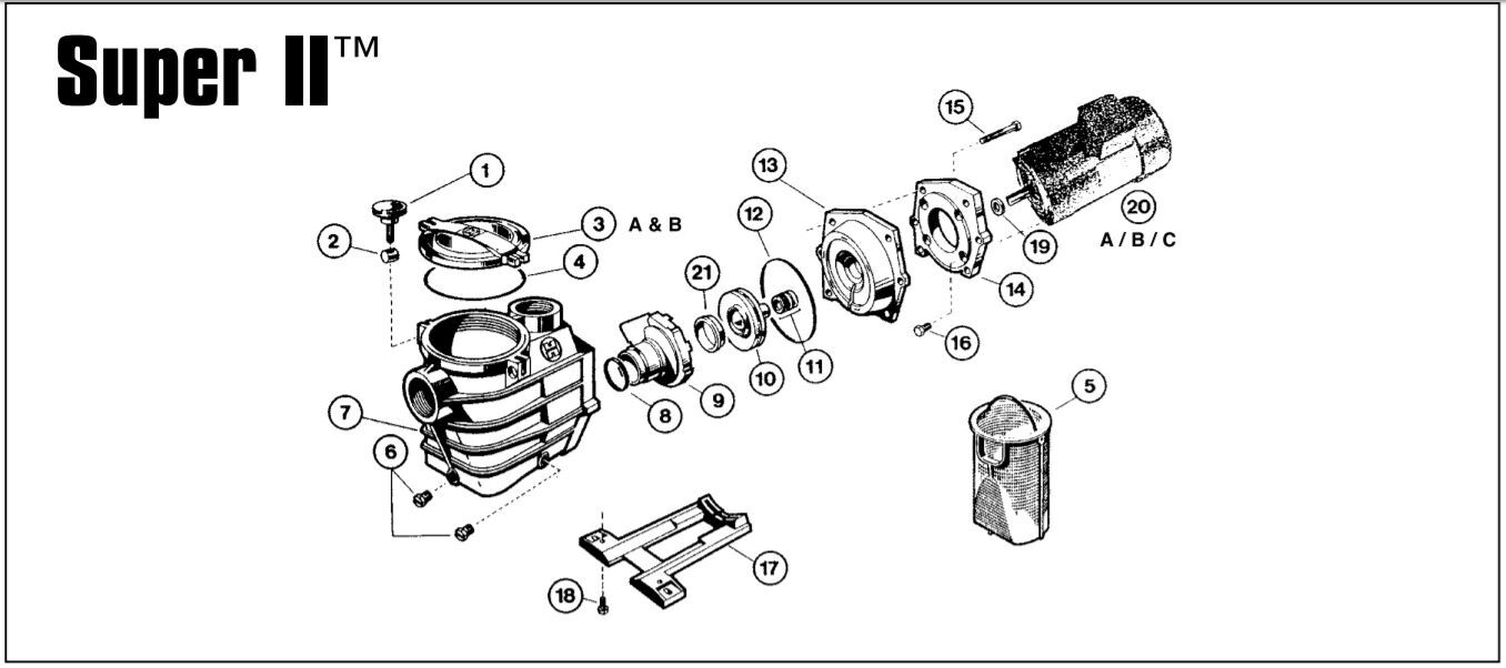 Hayward Super & Super Pump II Mechanical Seal/ Seal Assembly