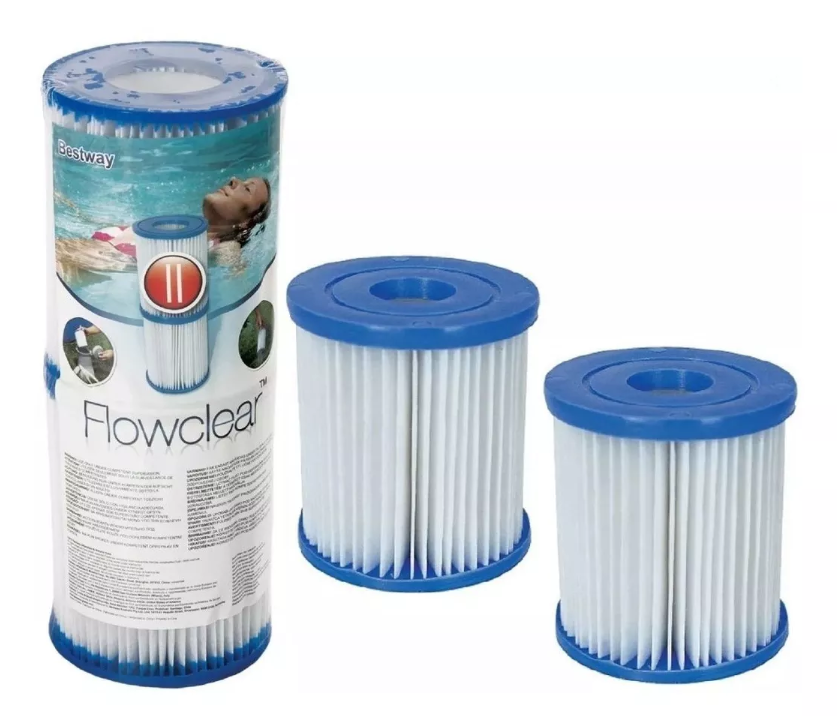 Bestway Flowclear Filter Replacement Cartridges (Set of 2) Type 2