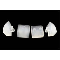 Hayward Pool Vac Shoe Set - Clear for Concrete - Narrow Genuine