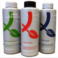 Aquaspa Spa Essentials Bulk Pack - Shock, Sanitiser & Kleer