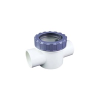Emaux 40mm Check Valve - Non-Return Spring Loaded Clear Lid
