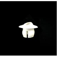 Eyeball Slotted - White Push In 40mm