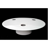 Main Drain Cover with weighted bottom - White