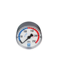 Pressure Gauge Centre Back Mount - Plastic - for Pool Filters