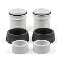 Zodiac Chlorinator Barrel Unions -  Tri Chlor, EXO, Magna, Hydroxinator  - 2x Nuts, 2x Sleeve 2x Orings