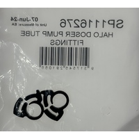 Astral Halo pH Doser Acid Pump Tube Clip Fittings - Set of 2  UPDATED VERSION 