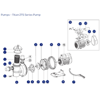 Zodiac Titan ZTS Swimming Pool Pump Body Lock Ring