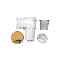 Zodiac Skimmer Box - Concrete Pool - With Main Drain Port - Round Deck Lid - Beige