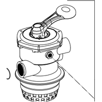 Zodiac Titan 50mm V650 Multiport Valve -  MPV08- Clamp Down